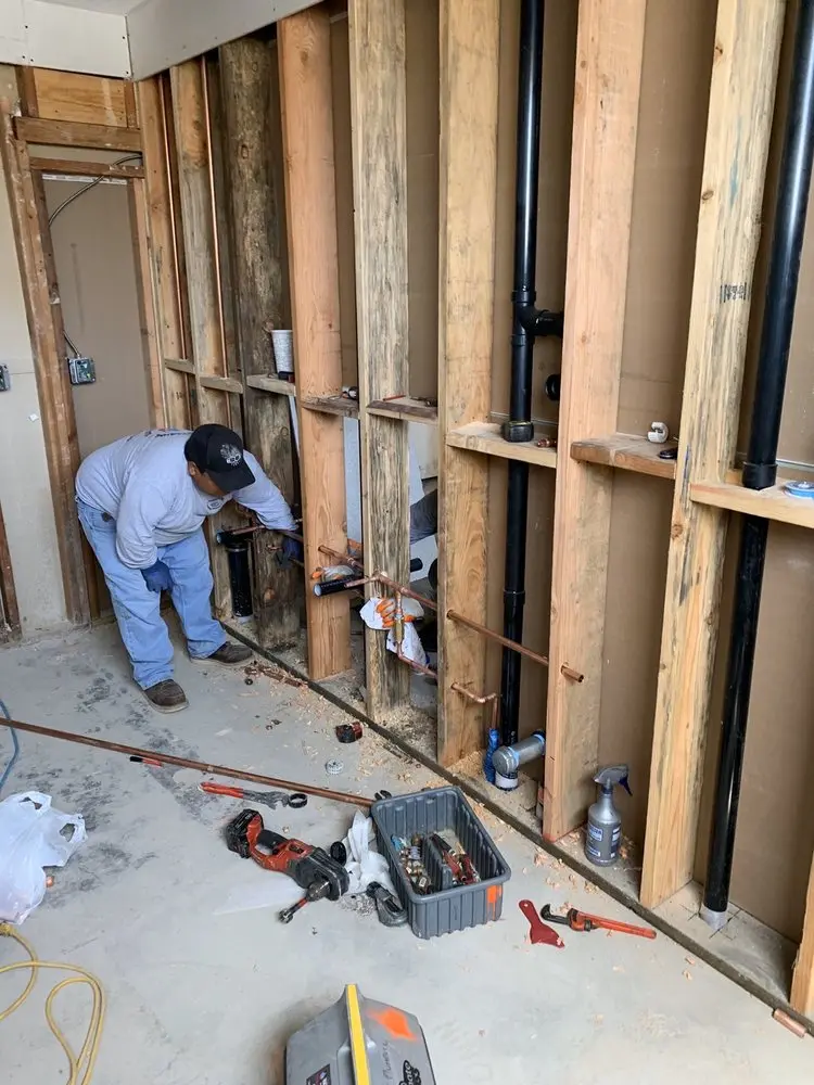 Commercial rough-in plumbing for Gas Line Repair in Roxana